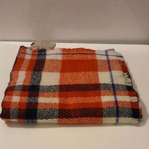 Plaid Kids Scarf - Red and Black